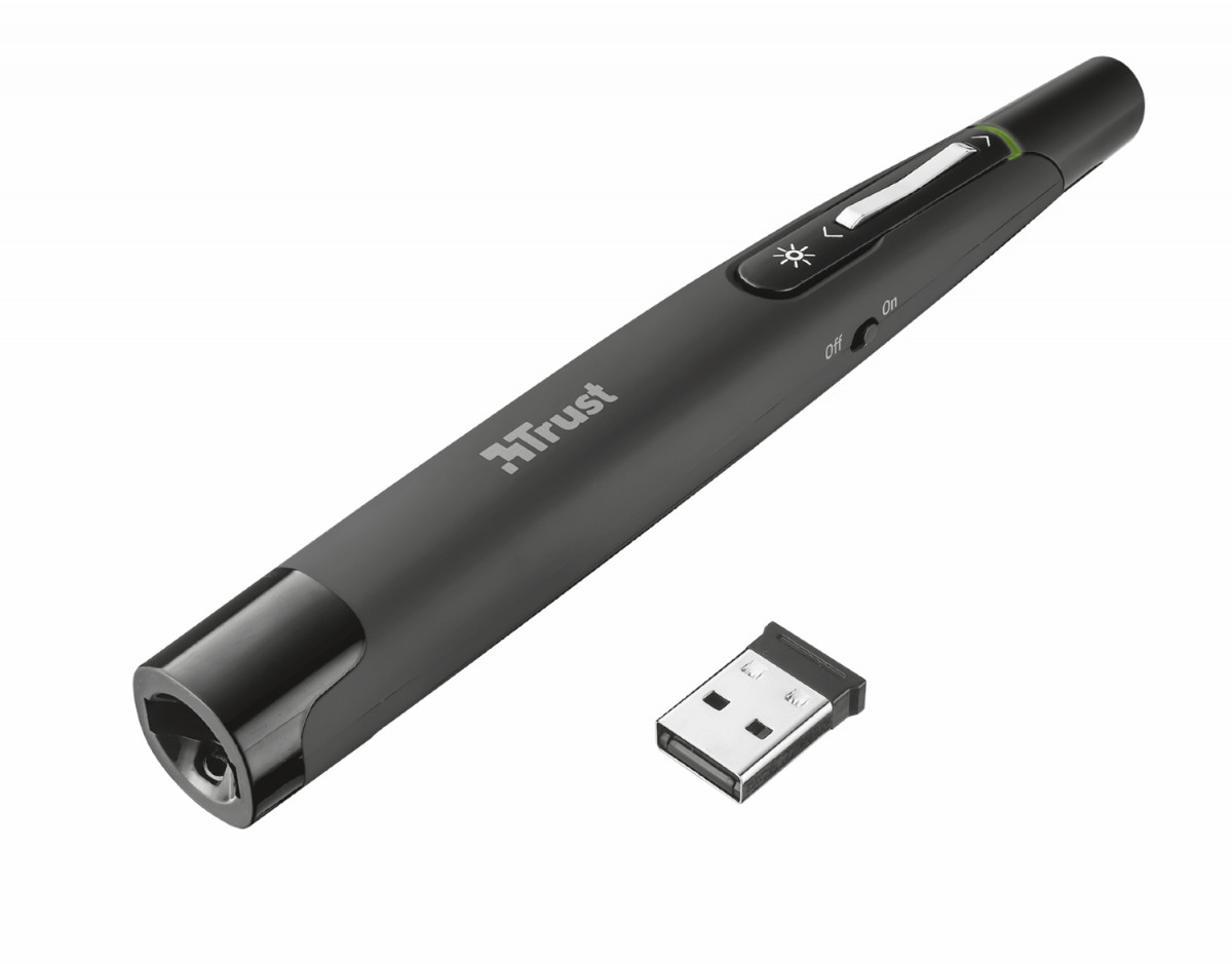 Купить Презентер Trust PUNTERO WIRELESS LASER PRESENTER Black (20430) в  магазине BARKODE, цена, отзывы, характеристики